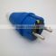 Imported PC/Rubber/PVC Home/Industrial/Factory Germany ac waterproof plug/EU waterproof plug socket/Type F waterproof plug