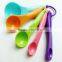 Set of 5 Eco friendly Multi Color ABS Seasoning measuring spoon