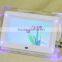 cheapest best selling White 7 inch HD TFT LCD Digital Photo Frame Picture Frame with Slideshow Transparent