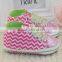 The New Help Tie Female Baby Socks Soft Bottom Non Slip Wave Pattern of a Toddler Shoe