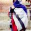 Wholesale Winter Striped Acrylic Pashmina Thick Ladies Winter Shawl