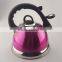 2.5L high quality stainless steel water kettle with colorful coating