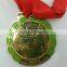 custom high quality sports medal with real gold plating