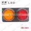 100 LEDs Round Combination With Iron Plate Truck Led Tail Light