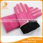 2016 pink suede leather glove for gilrs thin leather gloves