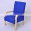 2015 New Hot Design Sapphire Color Solid Wood Chair Wholesale