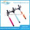 2016 wholesale Fashion fodable pocket cable monopod bluetooth selfie stick with mirror for smartphone