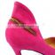 surprise sexy high heel pointed toe elegant lady party shoes with zipper