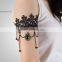 2016 Gothic Arm Band Armband Armlet Flower Lace Chain Tassel Small Beads Bracelet