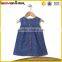 Fashion kids girls dresses sleeveless denim pattern baby girls stylish frocks                        
                                                                                Supplier's Choice