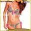 Micro sex ladies swimwear beachwear sexy g-string brazilian bikini with halter