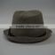 Custom grey wool fedora hat for mens