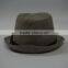 Custom grey wool fedora hat for mens