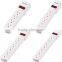 6 outlet USA Standard electrical power strip sockets with single switch
