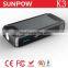 SUNPOW automatic battery chargers battery jump starter power bank 12000mah