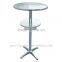 Outdoor aluminium long bar table