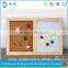 Lanxi xindi Wooden frame combination of soft wood magnetic whiteboard hanging message board