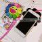 hot design hand strap flowers silicon tpu case for iphone 6 6s plus