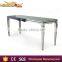 Glass Saquare Banquet Table for Wedding , Wholesale Stainless Steel Dining Table