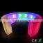 modern outdoor wedding and party colorful led lighting furniture PE plastic commercial use portable bar counter