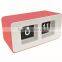 plastic flip clock, desk clock, square clock