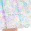 Watercolor Pansies Print Long Chiffon Skirt Pattern