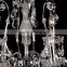 Diameter 1.4 meter Chrome Wrought Iron Contemporary Large Crystal Chandelier for Hotel Lobby MD2520 L24