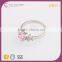 R63478K01 Best selling silver plated big diamond ring designs pink diamond ring