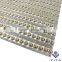 Wholesale heart shape yarn cyrstal stone rhinestone mesh sheet hot fix to woman dresses
