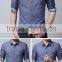 Nice men shirts&model man shirt new style 2016 spring middle sleeve with cuff shirts