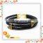 triple wraps bracelet stingray leather with rhinestone end cap