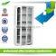 Stainless steel swing door display cabinet, metal file storage cupboard