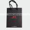 Black card paper handbag packaging paper bag with custom size for autummn & winter garments