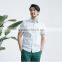 2016 plain color latest design of half sleeve plus size official dress shirts for men
