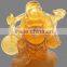Happy Smiling Buddha Statue Liuli Colored Glaze Crafts 2016 New Style