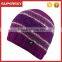 A-628 Men Hand Knitted Fleece Pom Beanie Chunky Fleece Winter Pom Hat Men Wool Fleece Lined Beanie