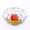 RG306 metal wire Fruit Basket with Chrome Plated Surface