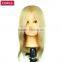 Blonde Color Cosmetology Mannequin Manikin Training Head with Human Hair