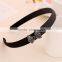 Hair Accessories Black Velvet with Butterfly Rhinestone Hairbands for Women Gift