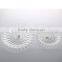 Lifestyle Set 4 Clear Diamond Round Glass Plate
