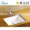 Bathroom classical ceramic rect inset basin