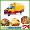 Stainless steel fashionable appearance food cart mobile