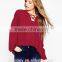 China Quality Suppliers New Designs Long Sleeve Loose Lady Blouse & Top
