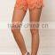 Hot selling tie wiast crochet shorts sexy nude women photos beach short