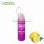 colorful glass water bottle with BPA free lid and food grade silicone sleeve