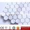 IMARK Interior Design Hexagon Pattern Volakas White Marble Stone Backsplash Mosaic Flooring Tile and Wall Tiles