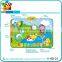 Non-toxic educational cute animal music play floor mat for baby