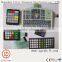 Rubber Membrane Keypad, Black thin film switch with Display Screen