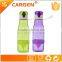 500ml clear tritan sport lemon squeezer water bottle