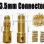 Electrical plug 3.5mm gold plated banana plug connector male to female banana connector